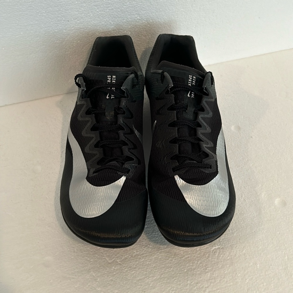 Nike Rival Sprint Track Field Sprinting Spikes Black Silver Men’s 13 NWOT
